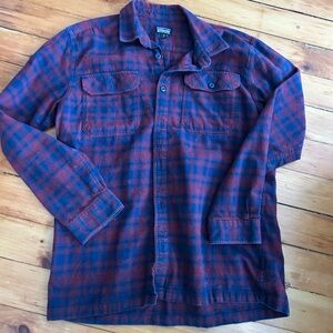 Patagonia Men's Long-Sleeved Organic Cotton Midweight  Flannel medium blue